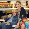 Оттавио Миссони с внучкой Маргаритой Миссони на Миланской выставке, апрель 2013